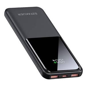 lot 6016 image: Szfakuer Portable Charger,Slim 10000mAh Power Bank,22.5W USB-C Fast Charging Battery Pack Compatible with iPhone 171615141312 Pro Samsung Galaxy, iPad, AirPods, Android Tablets (Black)