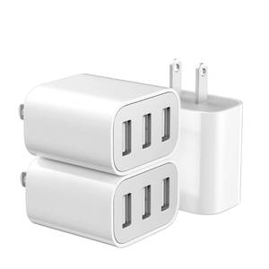 lot 6041 image: 3-Port USB Wall Charger,Compatible with iPhone 14131211 Pro Max