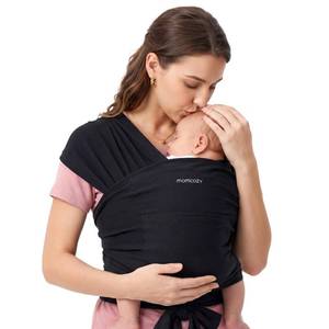 lot 6048 image: Momcozy Baby Wrap Carrier, Easy-On 2-Piece Design, Newborn to 33 lb