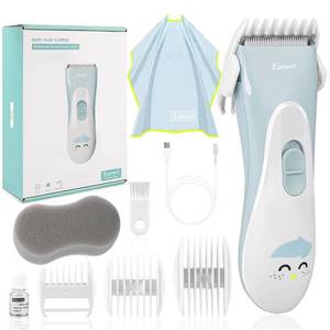lot 6471 image: Eanceil Baby Hair Clippers, Ceramic Blade Electric Kids Hair Trimmer, Cordless Rechargeable Waterproof Haircut Kit for Kids & Adult