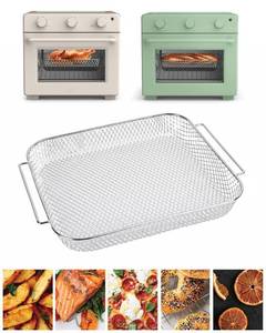 lot 6479 image: Air Fry Mesh Baskets Compatible with Bella Air Fry Toaster Oven