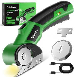 lot 6485 image: Soleilwear Cardboard Cutter, Cordless Electric Scissors with Safety Lock