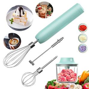 lot 7813 image: Hand Mixer with Whisk and Forther Wand,Electric Whisk, Milk Frother, Hand Held Mixers,Cordless Hand Mixer, Whisks for Cooking, Mini Mixer,Stirrers Electric,Food Chopper, Baby Food Maker,4-Speed, 10Oz