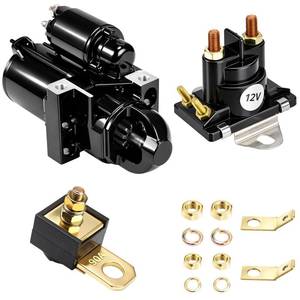 lot 7827 image: Lounsweer 3 Pack 863007A1 New Starter Motor Replacement & Marine Starter Tilt Trim Relay Solenoid & 90 amp Fuse Compatible with Mercruiser Mercury Marine 4.3 L 5.0 L 5.7 L 7.4 L 8.2 L Boat Engines
