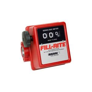 lot 7836 image: Fill-Rite 807C1 1 5-20 GPM 3 Wheel Mechanical Meter, Aluminum, Fuel Transfer Gallon Meter