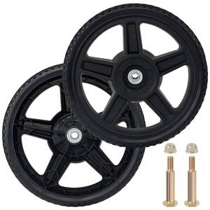 lot 7854 image: CheeMuii 2PCS 12 Lawn Mower Wheels Kit for Cart, Push Mower, Generator,Etc