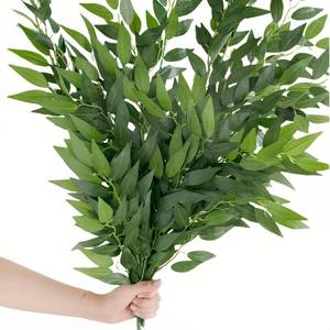 lot 7862 image: Lings moment Artificial Silk Italian Ruscus Greenery Stems, 4 pcs