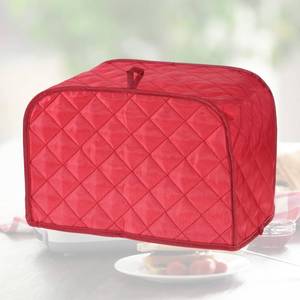 lot 8039 image: LXUEJIE Toaster Cover 2 Slice, Two Slice Bread Machine Cover Quilted Toaster Covers, Small Appliance Covers For Kitchen, Kitchen Appliance CoversPolyester and Cotton Quilted, Red
