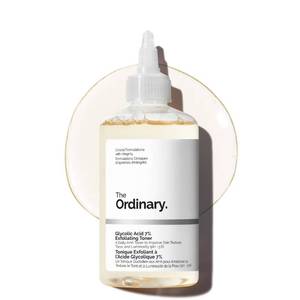 lot 8065 image: The Ordinary Glycolic Acid 7% Exfoliating Toner, Brightening and Smoothing Daily Toner for More Even-Looking Skin Tone, 8.1 Fl Oz