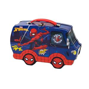 lot 8074 image: Spider-man Van Shaped Tin Carry All