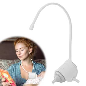 lot 8097 image: Canela Cane Adjustable Baby Bottle Support for Parents �� Comfort Feeding Aid, Non-Slip Silicone Holder, Fits Standard & Wide-Neck Bottles(White)