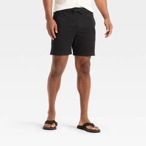 lot 8121 image: Men��s 7 Regular Fit Open Work Pull-On Shorts - Goodfellow & Co Black L