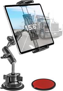 lot 8141 image: woleyi Tablet Holder for Car Truck Heavy Duty Suction Cup Large Clamp Thick Case Friendly Tablet Mount for Windshield, Dashboard, Window, for iPad Pro Air Mini, iPhone, Galaxy Tab, 6-15.6 Devices