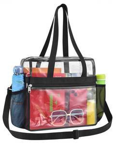 lot 8150 image: Paxiland Clear Tote Bag for Stadium Events, 12x6x12 Inches Stadium Approved
