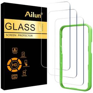 lot 8156 image: Ailun 3 Pack Screen Protector for iPhone 17  iPhone 16 Pro, Tempered Glass