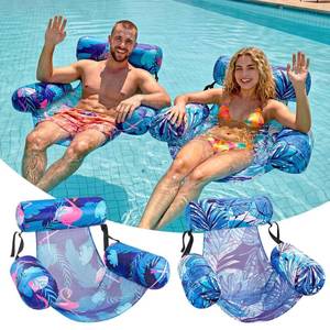 lot 9979 image: Inflatable Pool Floats Chair, 2 Pack Water Floating Chairs Adult Heavy Duty