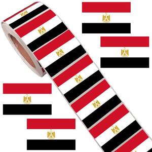 lot 10038 image: Atsmbiye 500 Pcs Egypt Flag Labels Stickers Pharaoh Themed Birthday Ancient Egypt Birthday Party Supplies Decorations Favors Decals