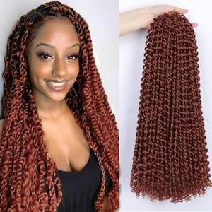 lot 10044 image: 18 Inch Crochet Human Hair Pre-Separated Invisible Crochet Hair 100 Strands Reusable Hair Natural Black