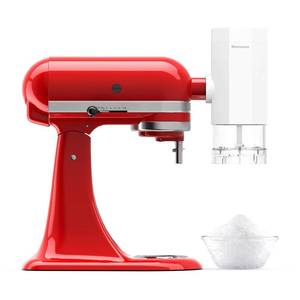 lot 13006 image: Shave Ice Attachment for Kitchenaid Stand Mixer, Snow Cone Shaved Ice Machine, with Coarse and Fine Blades, 8 Ice Molds