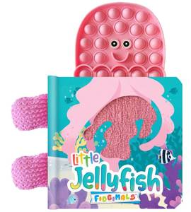 lot 14001 image: Fidgimals Little Jellyfish Animal Baby Book  Sensory Board Book with Pop It Fidget Toys, Perfect Sensory Toys for Toddlers I Baby Books I Your ... Books with Sensory Fidget Popper Animals)