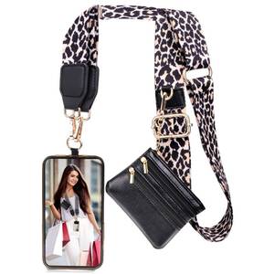 lot 14006 image: XANGNIER Clip and Go Strap for Phone with Wallet Crossbody,Leopard