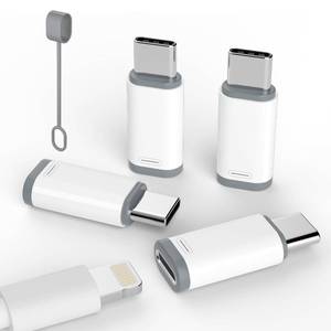 lot 14014 image: Thousover 4 Pack Lightning to USB C Adapter for iPhone 151617 Pro17 Pro Max,for iPhone 1716 Charger,1716 Accessories,Fast Charging & Data Transfer,USB C Charger Connector Cable (White)