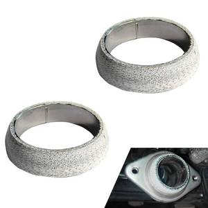 lot 14020 image: Zikefest 2PCS Exhaust Manifold Gasket, 2.56inch Sealed Exhaust Manifold Gasket, Prevent Leaking Between Exhaust Pipe and Exhaust Manifold, Universal Replacement Donut Gasket (65MM)