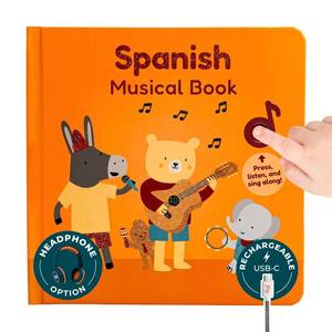 lot 14027 image: Calis Books Spanish Nursery Rhymes Book, Bilingual Sound Book