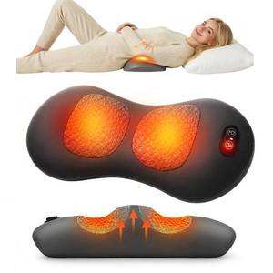 lot 14071 image: 3-in-1 Back Restore Massage Pillow with Heat, Vibration & Support, Ergonomic Triple Fusion Massager, Sciatica & Lower Back Pain Relief (Used plugged in, Without Battery Charging)