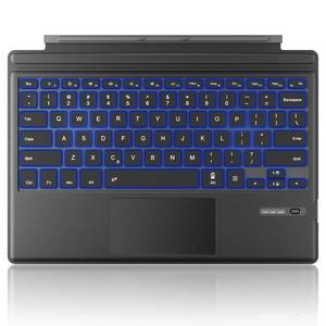lot 14082 image: TOMSENN Surface Pro 6  Surface Pro 5 (Pro 2017)  Pro 4  Pro 3 Type Cover, Lightweight Slim Wireless Bluetooth Keyboard Two Button Trackpad Built-in Rechargeable Battery, Gray