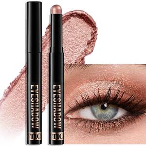 lot 14096 image: Wugbc Rose Gold Shimmer Eyeshadow Stick, Waterproof Cream Eye Shadow Pencil Long-Lasting Crease-Proof Glitter Eyeshadow Crayon Smooth High Pigmented Highlighter Neutral Eye Shadow Liner Makeup