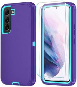 lot 14102 image: ONOLA Phone Case for Samsung Galaxy S21 Plus Case with HD Screen Protector, Heavy Duty Shockproof & Dropproof 3-Layer Cover Phone Case for Galaxy S21 Plus 6.7,PurpleSkyBlue
