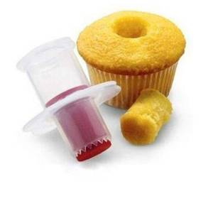 lot 14103 image: GXHUANG 2pcs Cupcake Tools Muffin Cake Pastry Model Plunger Cutter Decorating Plastic Cake Digging Holes Device Filling - Cupcake Hole Punch