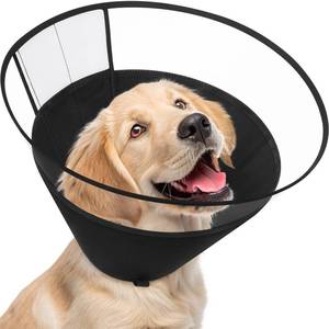 lot 14111 image: Didopet Dog Cone Collar, Clear Soft Cone to Stop Licking, Breathable Mesh