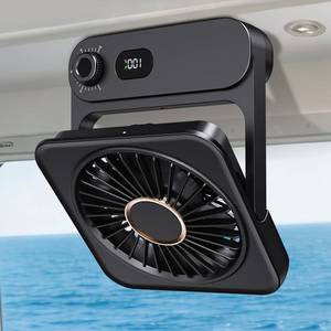 lot 14113 image: Shintrend Cruise Ship Approved Magnetic Fan, Rechargeable Portable Fan with 100 Speeds, Magnetic Mount for Cabin Ceiling & Wall, Quiet Air Circulator, Cruise Essentials 2026 �� Black