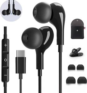lot 14120 image: USB C Headphones for Samsung Galaxy S26 S25 S24 Ultra iPhone 17 16 Pro Max