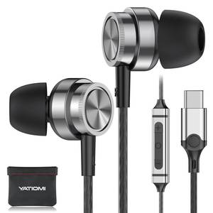 lot 14121 image: USB C Headphone for Samsung S25 S24 S23 Ultra FE S22 A16 A56 A55, USB C Wired Earbuds Magnetic in-Ear Type C Earphone with Microphone Volume Control Stereo Noise Canceling for iPhone 1716 5 Pro Max