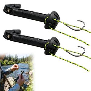 lot 14127 image: 2 Pack Fly Threader, Threading Tool for Fishing Flies, Easy Fly Threading Solution for Anglers, Compact Fishing Accessories with Most Hooks, tippets, and Fly Styles