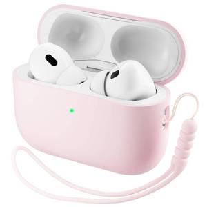 lot 14137 image: ORNARTO for AirPods Pro 3 Case, Hybrid Silicone, Chalk Pink