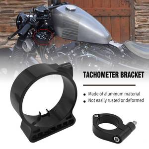 lot 14139 image: Hoypeyfiy Speedometer Relocation Bracket 39MM for Motorcycle Replacement for Harley Davidson Sportster XL 883 1200 1995-2014 (Black)