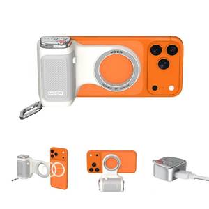 lot 14143 image: COMITOK MOCA - iPhone Camera Grip - for Native Camera Control with Removable Remote & Built-in Keychain, Magnetic Phone Camera Grip No Need App Support iOS261718, Fun Shot Magnetic Grip with 14 Nut