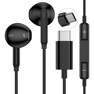 lot 14148 image: Type C Earbuds Wired Earphones Wired Headphones USB C for Samsung Galaxy A17A16 5GS25 FES25 UltraS25 PlusS24FES23FEA56A36S22, iPhone 1716e16 PlusPro Max, Pixel 9, with Mic&Remote Control