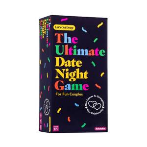 lot 14158 image: The Ultimate Date Night Game by Relatable, Great for Couples Games and Stay at Home Date Night Ideas, From The Makers of Lets Get Deep Relationship Card Game, Includes 200 Cards & Spinner