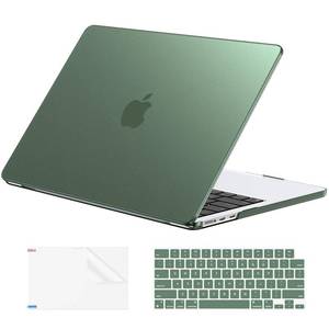 lot 14181 image: EooCoo Case for MacBook Air 13 inch M5M4M3M2 2026-2022, Matte Green