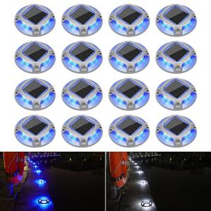 lot 19923 image: VOLISUN Solar Driveway Marker Lights Dock Marine Led Deck Outdoor 16 Pack