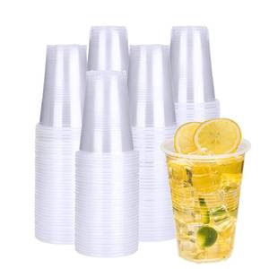 lot 19926 image: RACETOP 240 Pack Plastic Disposable Cups 16 oz, Clear Plastic Cups Bulk, Cold Drinking Party Cups, Transparent for Wedding,Thanksgiving, Christmas Party