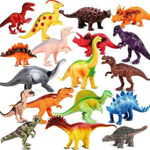 lot 19941 image: Kimicare Kids Dinosaur Figures Toys, 18 Pcs Plastic Dinosaur Toys for Kids 3-5, STEM Educational Realistic Dinosaurs Figurine Playset for Toddlers, 5 to 7 Inch Dino Toy Birthday Gifts Boys Girls