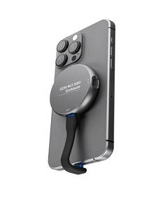 lot 20234 image: Magnetic M.2 2230 NVME Enclosure Storage for iPhone 1516 Pro Max, USB C 3.2 Gen2 10Gbps to NVMe Adapter, 100W PD Charging, Aluminum External SSD Case for AndroidiPadMacBook (Grey Round)