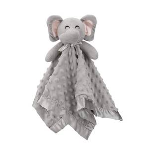 lot 20282 image: Pro Goleem Elephant Security Blanket, Soft Lovey Unisex Lovie Baby Gifts for Boys and Girls Snuggle Toy Stuffed Animal Newborn Essentials and Items Grey 16 Inch