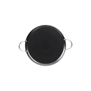 lot 20283 image: IMUSA 9in Carbon Steel Nonstick Round Comal with Metal Handles, Black